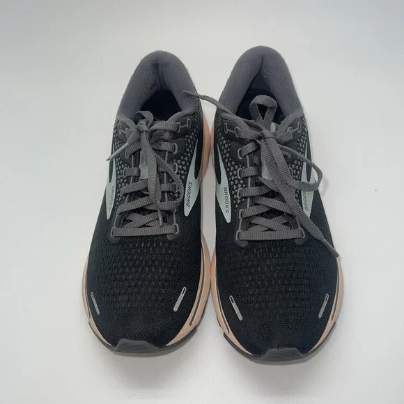 Brooks Sneakers Womens 9 Ghost 14 1203561B026 Black‎ Running Athletic Gym Shoes - Picture 4 of 8